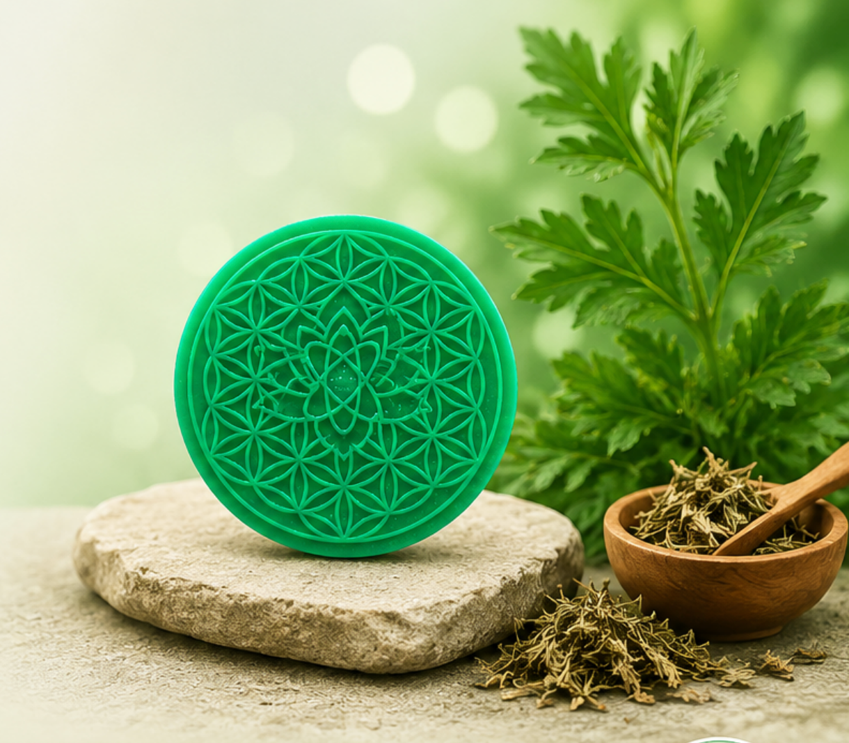 HHOTT 量子艾草貼與艾草產品情境圖